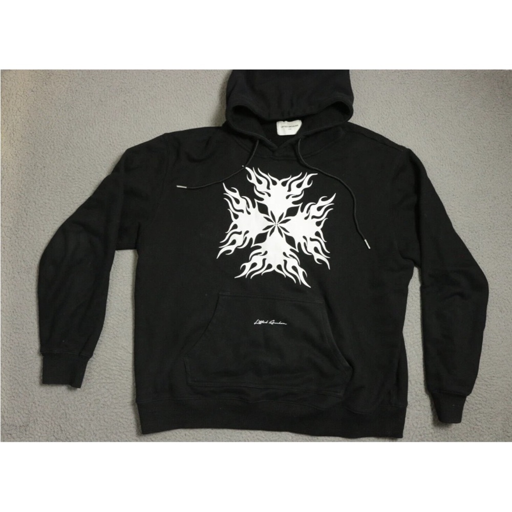 Lifted Anchors Electric Rodeo Black Graphic Hoodie Large